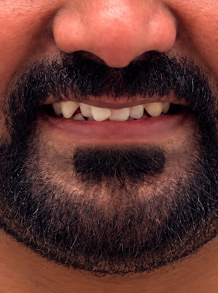Crowded upper teeth before Invisalign treatment in McKinney, TX